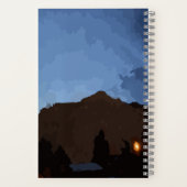 Nachtzeit im Vorortblatt Notizblock (Rückseite)