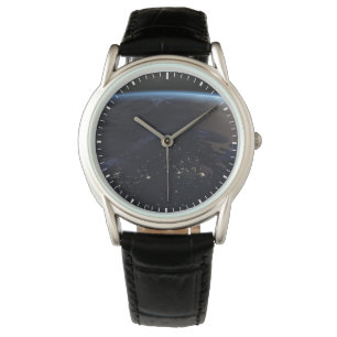 Nachtzeit in Nordeuropa Armbanduhr