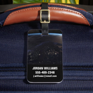 Nachtzeit in Nordeuropa Gepäckanhänger