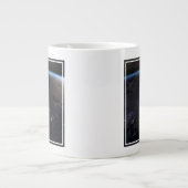 Nachtzeit in Nordeuropa Jumbo-Tasse (Vorderseite)