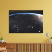 Nachtzeit in Nordeuropa Leinwanddruck (Insitu (Wohnzimmer))