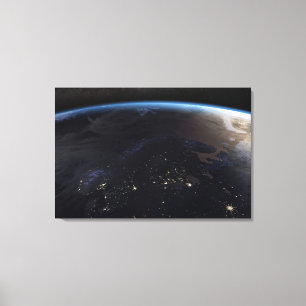 Nachtzeit in Nordeuropa Leinwanddruck