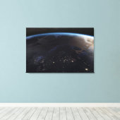 Nachtzeit in Nordeuropa Leinwanddruck (Insitu (Holzboden))