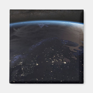 Nachtzeit in Nordeuropa Magnet