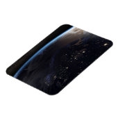 Nachtzeit in Nordeuropa Magnet (Linke Seite)