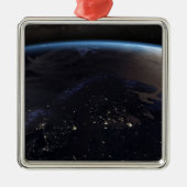 Nachtzeit in Nordeuropa Ornament Aus Metall (Vorne)