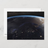 Nachtzeit in Nordeuropa Postkarte (Vorne/Hinten)