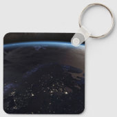 Nachtzeit in Nordeuropa Schlüsselanhänger (Rückseite)