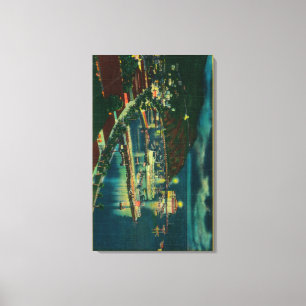 Nachtzeit in Santa Catalina in der Bucht von Avalo Leinwanddruck