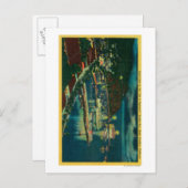 Nachtzeit in Santa Catalina in der Bucht von Avalo Postkarte (Vorne/Hinten)