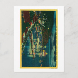 Nachtzeit in Santa Catalina in der Bucht von Avalo Postkarte