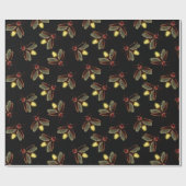 Nachtzeit mit glühenden Fireflies Geschenkpapier (Flach)