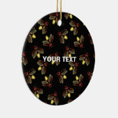 Nachtzeit mit Glühwürmchen Keramik Ornament (Rechts)