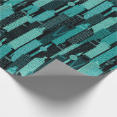 Nachtzeit Skyline-Muster Geschenkpapier (Ecke)