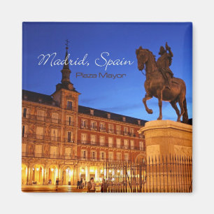 Nachtzeit-Szenen-Reise-Magneten Madrids Spanien Magnet