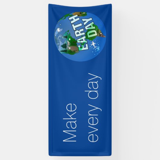 Nachtzeit-Tag der Erde Banner (Vertikal)