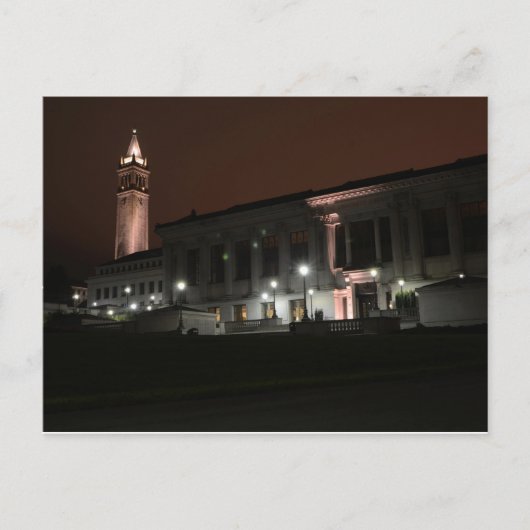 Nachtzeit U.C. Berkeley Postkarte (Vorderseite)