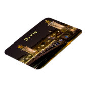 Nachtzeit über Pont Alexandre III Brücke - Paris, Magnet (Linke Seite)