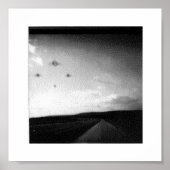 Nachtzeit-Ufos Poster (Vorne)