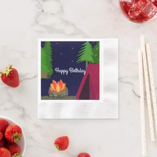 Nachtzeltplatz Serviette (Beispiel)