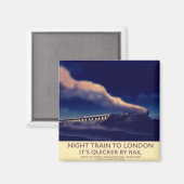 Nachtzug nach London. Magnet (Vorderseite/Rückseite)