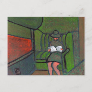 Nachtzug Postkarte