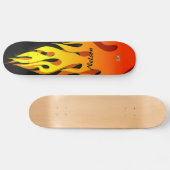 Nachverbrennung Flammen D-Markenbezeichnung Skateboard (Horizontal)