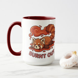 Nachvollziehbares "Ausgebranntes" Rotes Panda – Sü Tasse