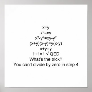 Nachweis 1+1=1 poster