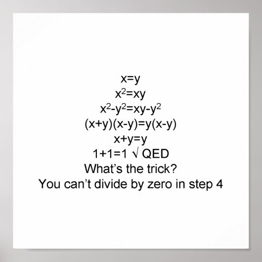 Nachweis 1+1=1 poster (Vorne)