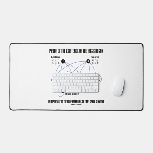 Nachweis der Existenz der Higgs-Boson-Zeit Schreibtischunterlage (Tastatur & Maus)