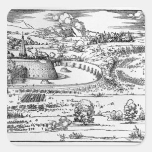 Nachweis von Schutzmaßnahmen Quadratischer Aufkleber