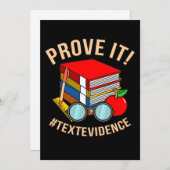 Nachweis von Texterkenntnissen für Englischlehrer Dankeskarte (Vorne/Hinten)