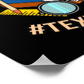 Nachweis von Texterkenntnissen für Englischlehrer Poster (Ecke)