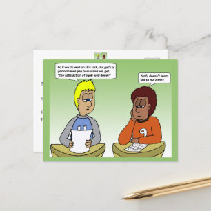 Nachweiskarte für die Leistung Postkarte