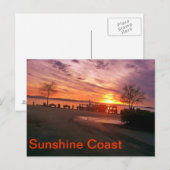Nachweiskarte für die Sunshine Coast Postkarte (Vorne/Hinten)