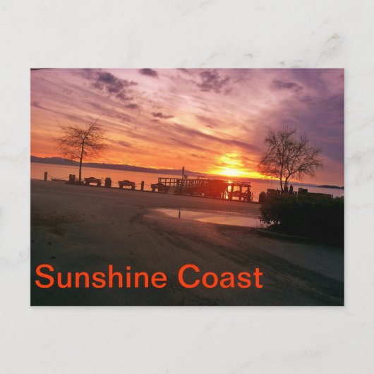 Nachweiskarte für die Sunshine Coast Postkarte (Vorderseite)