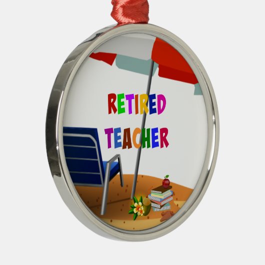 Nachwuchslehrer, Beach Scene, Ornament Aus Metall (Rechts)