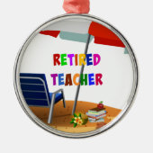 Nachwuchslehrer, Beach Scene, Ornament Aus Metall (Vorne)