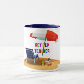 Nachwuchslehrer, Beach Scene, Tasse (Zentrum)