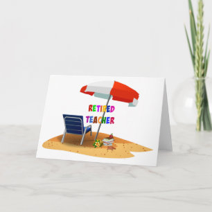 Nachwuchslehrer, Beach Scene (überarbeitet) Karte