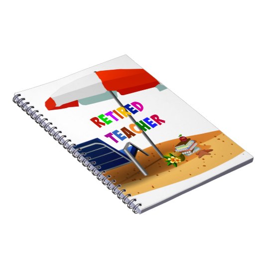 Nachwuchslehrer, Beach Scene (überarbeitet) Notizblock (Rechte Seite)