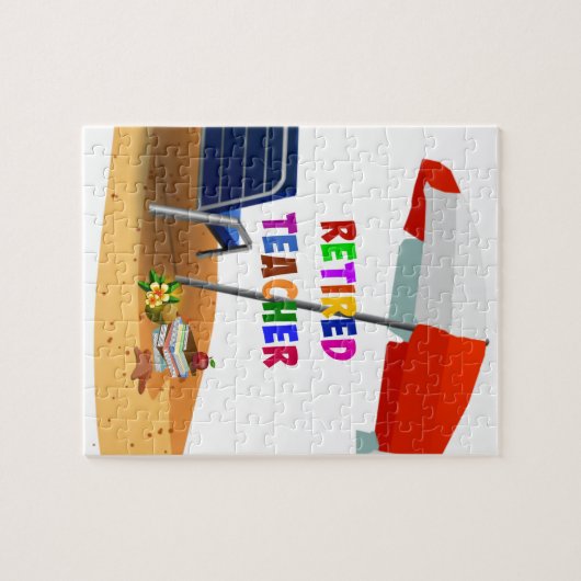 Nachwuchslehrer, Beach Scene (überarbeitet) Puzzle (Horizontal)