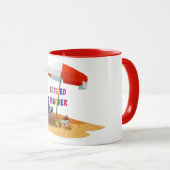Nachwuchslehrer, Beach Scene (überarbeitet) Tasse (VorderseiteRechts)