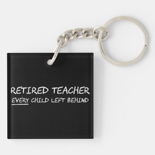 Nachwuchslehrer für jedes Links Kind Schlüsselanhänger (Rückseite)