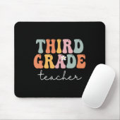 Nachwuchslehrer Groovy Vintager erster Tag Mousepad (Mit Mouse)
