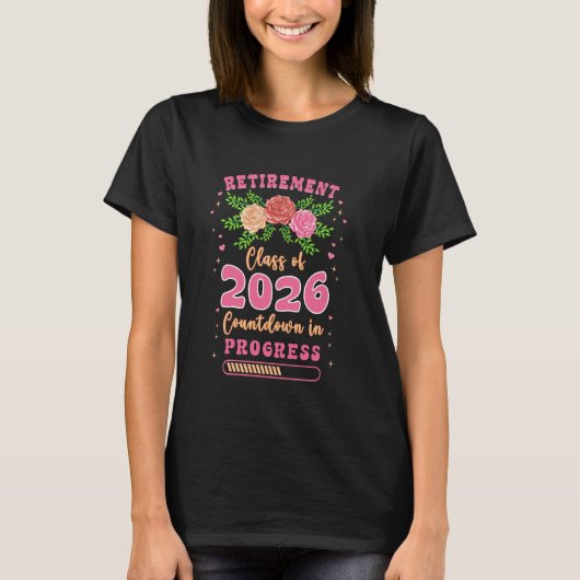 Nachwuchslehrer-Klasse 2026 Countdown Progress R T-Shirt (Vorderseite)