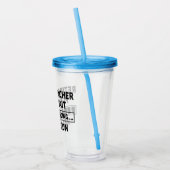 Nachwuchslehrer, leidenschaftliches Geschenk für L Acryltrinkbecher (Links)