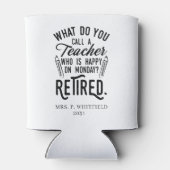 Nachwuchslehrer Leiter Schulversicherung Custom Dosenkühler (Rückseite)