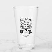 Nachwuchslehrer Leiter Schulversicherung Custom Glas (Vorderseite)